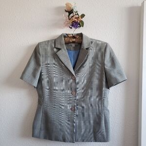 #Dressbarn Women Tweed  Shortsleeve Blazer#